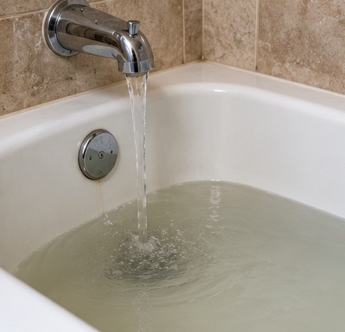 Slow-drain-bathtub